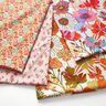 Decor Fabric Panama colourful flowers – cream/lavender,  thumbnail number 5
