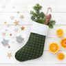 Decor Fabric Half Panama elegant check – fir green/carmine,  thumbnail number 5