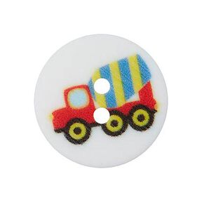 Polyester Button Construction Vehicles – orange, 