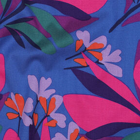 viscose fabric stretch Spring Garden | Nerida Hansen – royal blue/red lilac, 