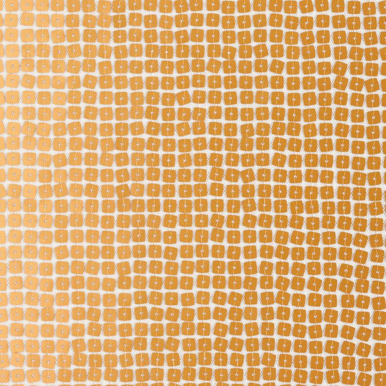 Sequin fabric squares – metallic gold,  image number 1