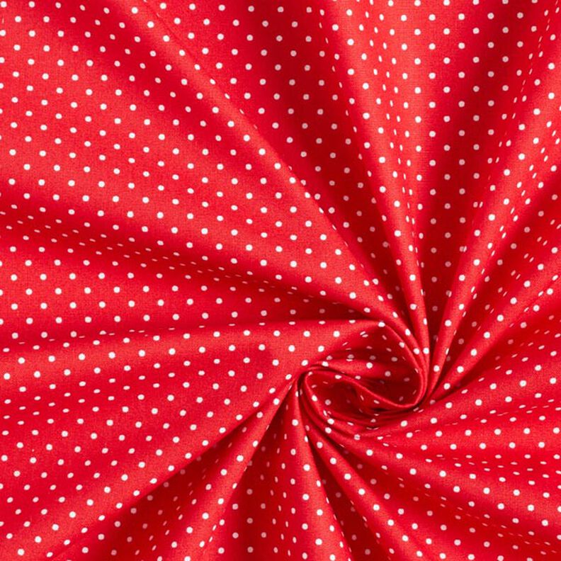 Cotton Poplin Little Dots – red/white,  image number 5