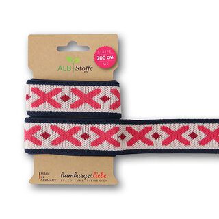 GOTS Organic Jacquard Trim STRIPE ME ICON [200 cm | 3,5 cm] | Albstoffe | Hamburger Liebe, 