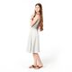Linen fabric Stretch  – offwhite,  thumbnail number 5