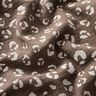 Double Gauze/Muslin large leopard pattern – dark taupe/white,  thumbnail number 2