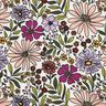 Cotton Jersey sea of flowers| Poppy Fabrics – offwhite/mauve,  thumbnail number 2