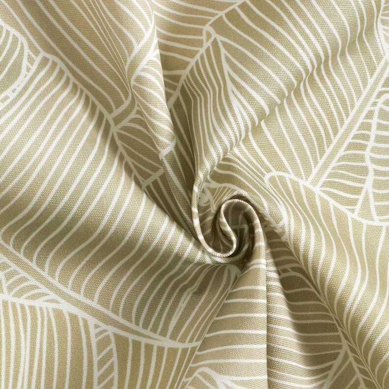 Outdoor Fabric Canvas leaf lines – dark beige,  image number 4