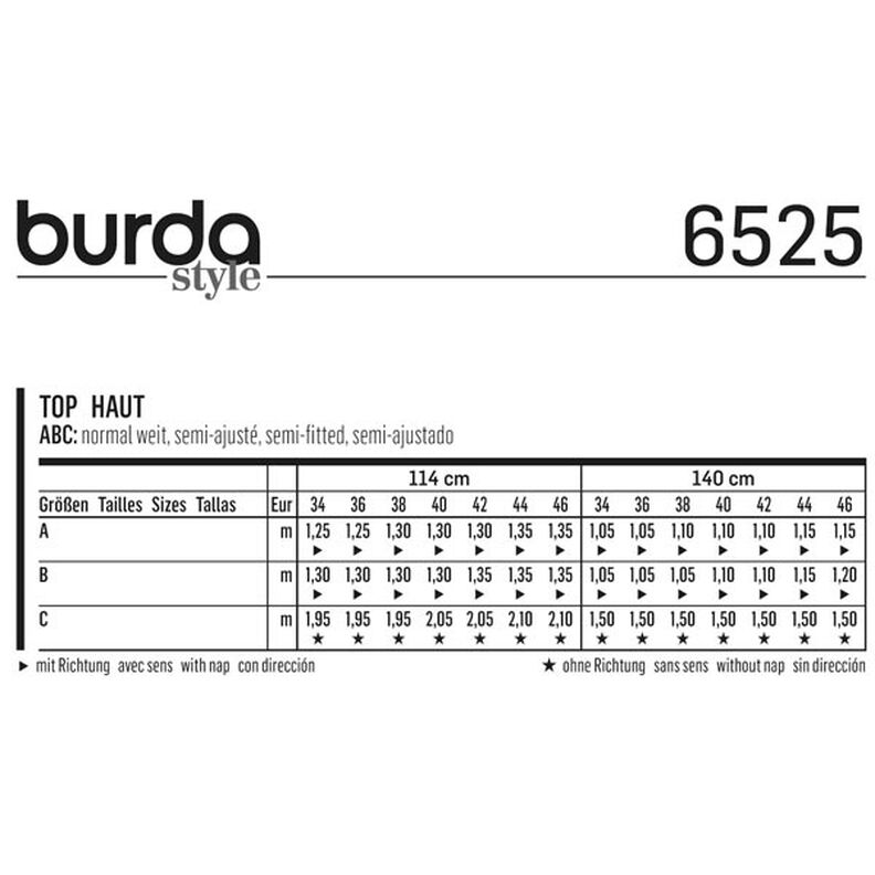 Top, Burda 6525,  image number 5