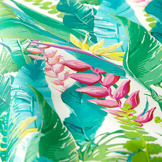 Outdoor Fabric Canvas Tropical Jungle – turquoise, 