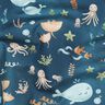 Cotton Poplin happy marine animals Digital Print | Poppy Fabrics – ocean blue,  thumbnail number 2