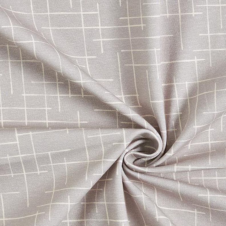 Broken Check Cotton Jersey – light grey,  image number 3