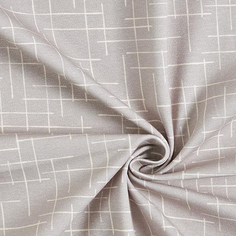 Broken Check Cotton Jersey – light grey, image number 3