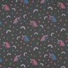 Cotton Jersey Neon Unicorns and Rainbows – anthracite,  thumbnail number 1