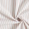 Bi-colour stripes cotton fabric – offwhite/apricot,  thumbnail number 3