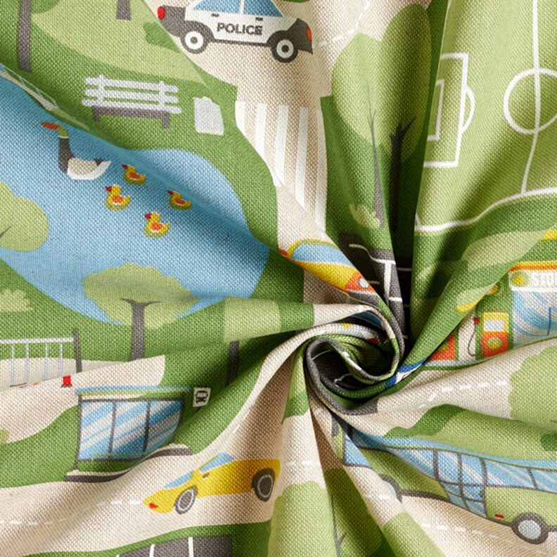 Half Panama Decor Fabric Road Landscape,  image number 4