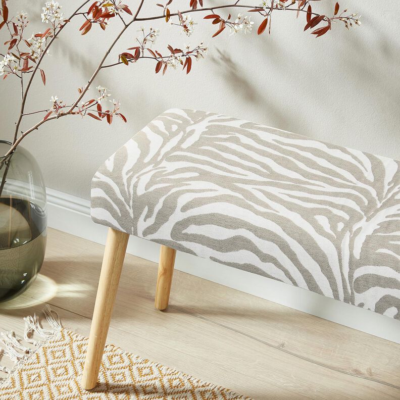 Upholstery Fabric Jacquard Zebra – anemone/natural, image number 8
