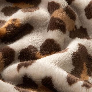 Cosy Fleece large leopard print – natural/black brown, 