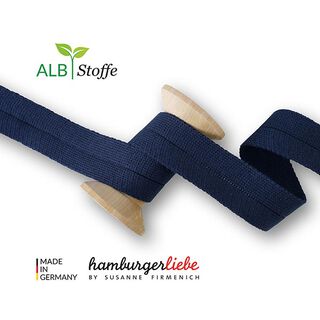 Edge Me Organic Bias Binding [ 3,2 cm ] | Albstoffe – navy blue, 
