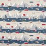 Decor Fabric Half Panama VW Adventure – denim blue/natural,  thumbnail number 1