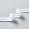 Buttonhole elastic [3 m | 20 mm] – white,  thumbnail number 2