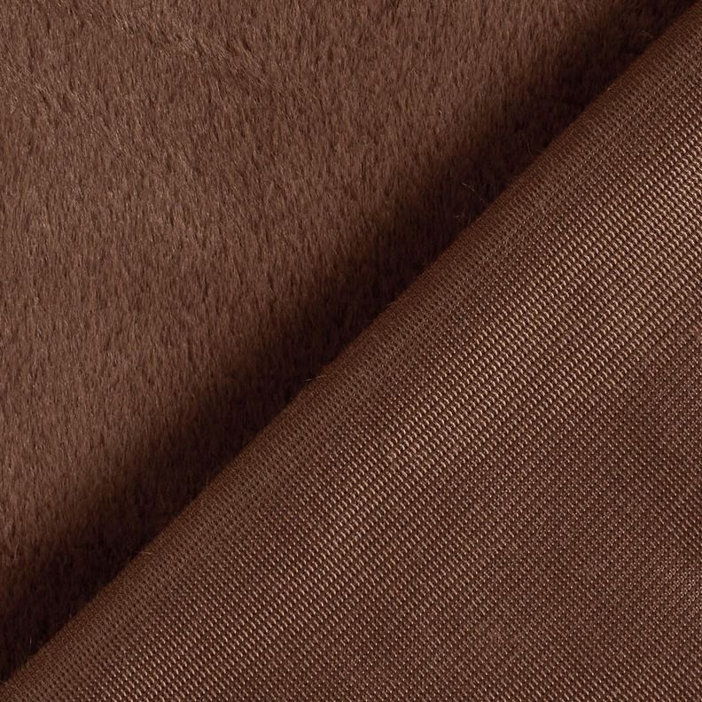 high-quality solid-color faux fur – brown,  image number 3