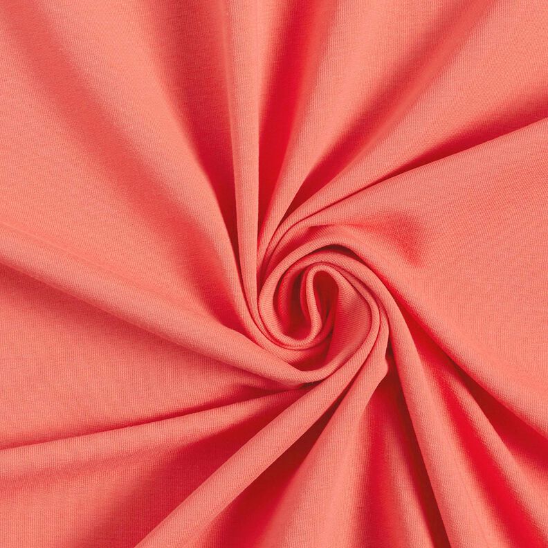 Light French Terry Plain – coral,  image number 1