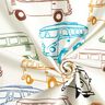 French Terry colourful buses – offwhite,  thumbnail number 3
