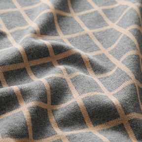 Romanit jersey plaid – grey/beige, 