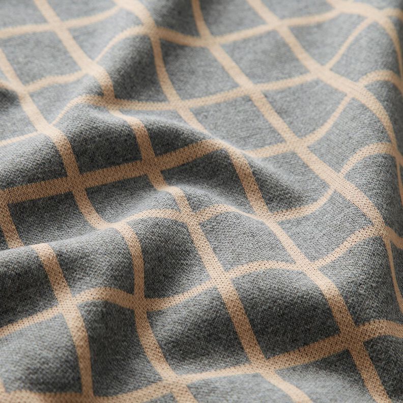 Romanit jersey plaid – grey/beige,  image number 2
