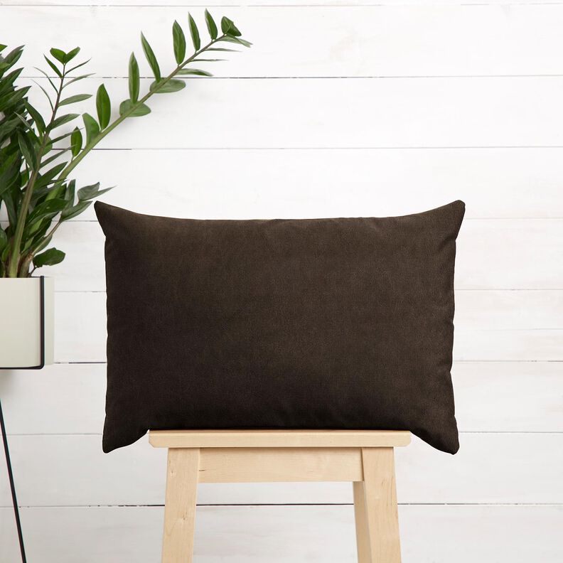 Upholstery Fabric Velvet look – black brown,  image number 7