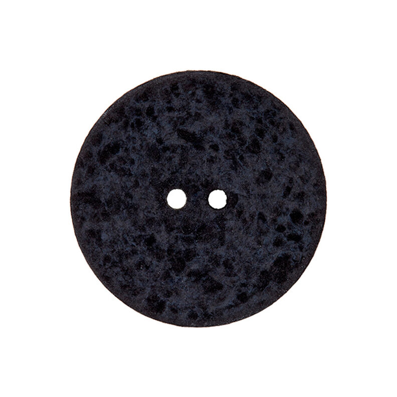 Polyester Button 2-Hole  – black,  image number 1
