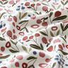 Cotton Jersey Flower meadow with little apples – offwhite,  thumbnail number 2