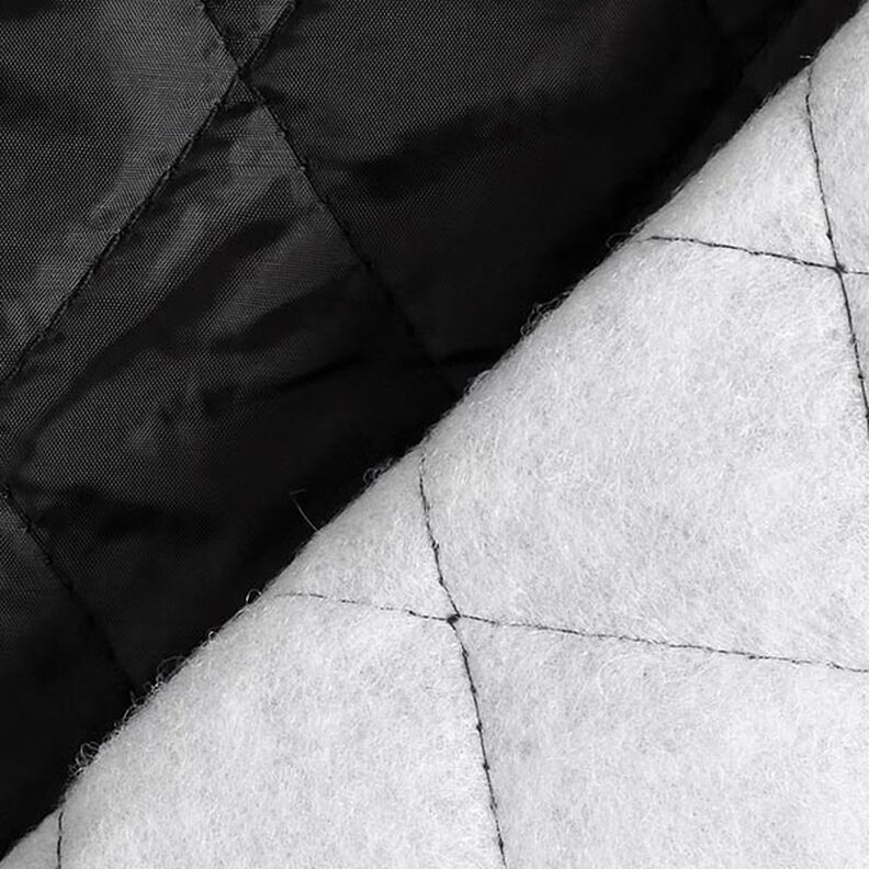 Quilted lining rhombus – black,  image number 5