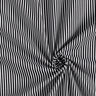 Cotton Poplin Stripes – black/white,  thumbnail number 3