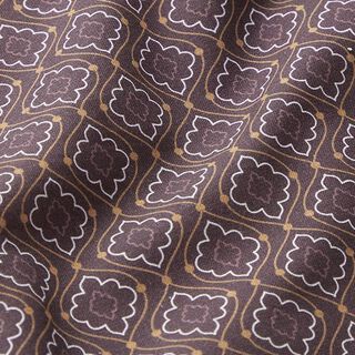 Retro Diamonds Cotton Poplin – brown, 