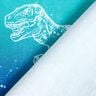 Cotton Jersey Dinosaur outlines | Glitzerpüppi – blue lilac/peppermint,  thumbnail number 4