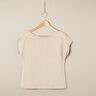 Plain cotton linen blend jersey – natural,  thumbnail number 3