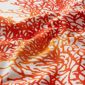 Decor Fabric Half Panama fine coral – terracotta/natural – terracotta/natural | Remnant 100cm, 