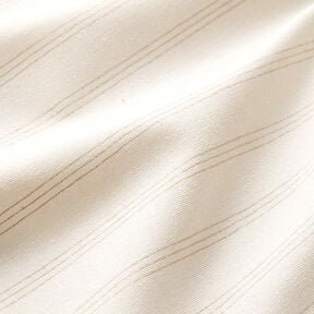 Decorative fabric, canvas three stripes, recycled – beige, 