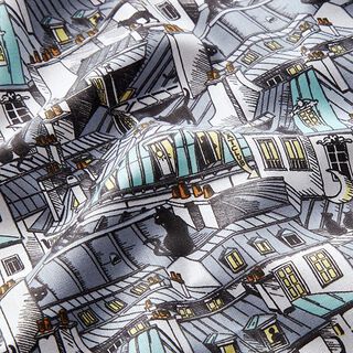 Cotton Cretonne night walk – blue grey, 