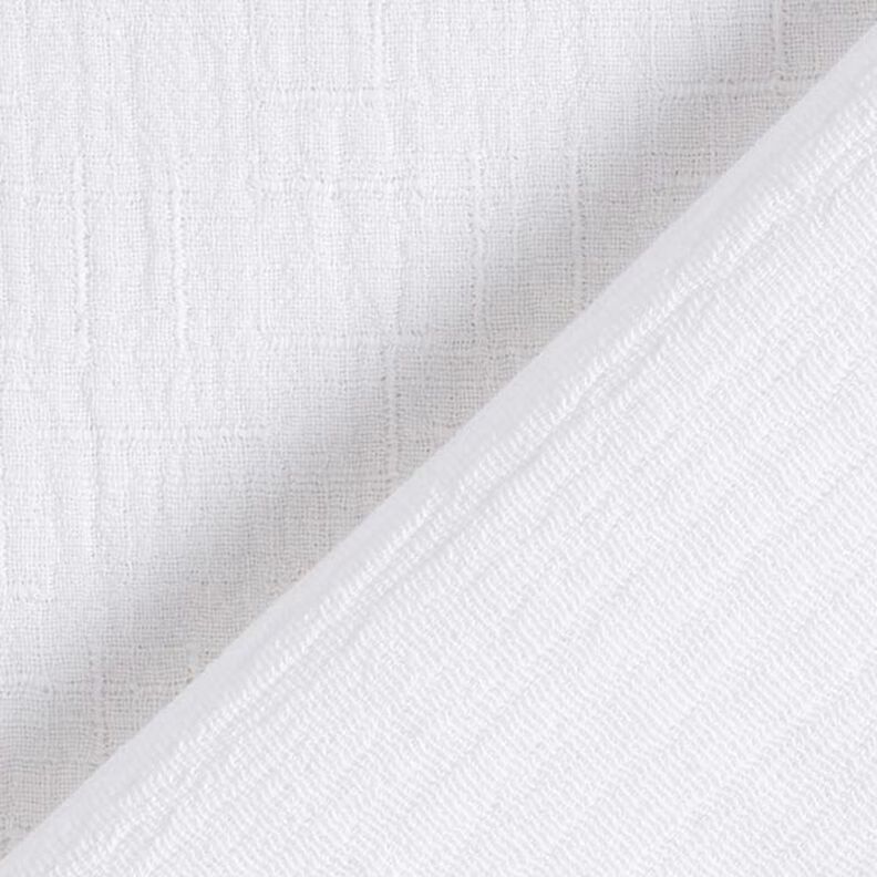 Bamboo Double Gauze/Muslin Texture – white,  image number 4