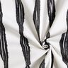Decor Fabric Half Panama wavy stripes – black/ivory,  thumbnail number 3