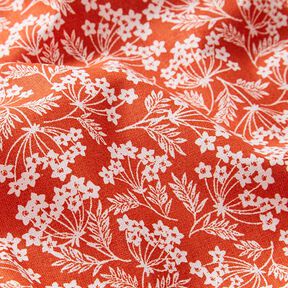 Cotton Cretonne Small Umbels – terracotta, 