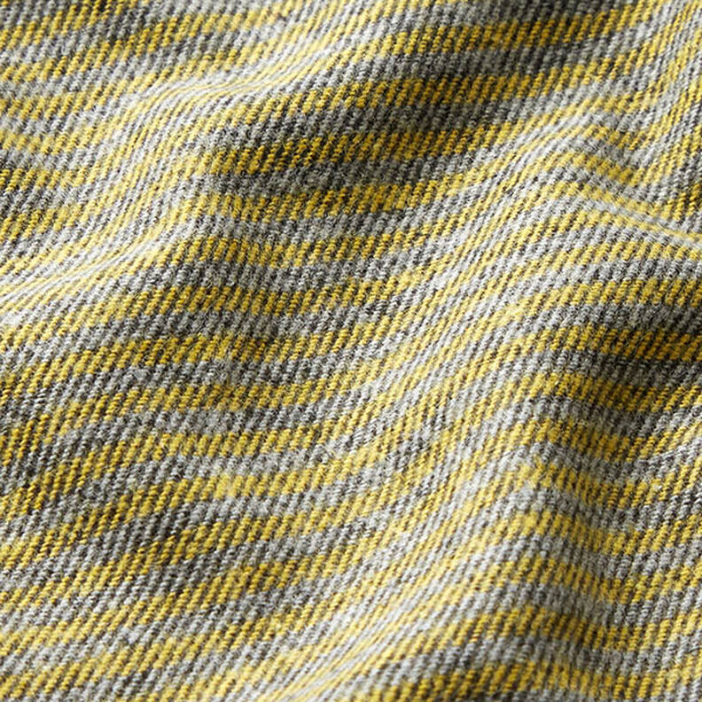 striped trouser fabric – yellow/grey,  image number 2