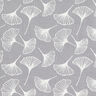 Cotton Cretonne Ginkgo – grey,  thumbnail number 1