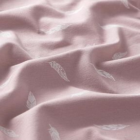 Cotton Jersey Feathers – pastel violet, 