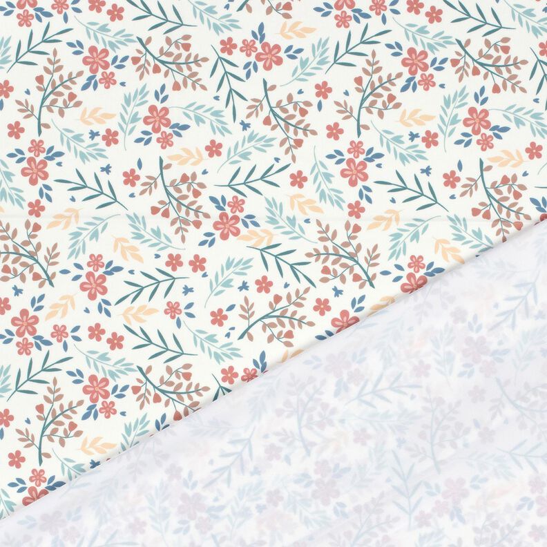 Swimsuit Fabric UPF50 flower tendrils – offwhite/rose gold,  image number 4