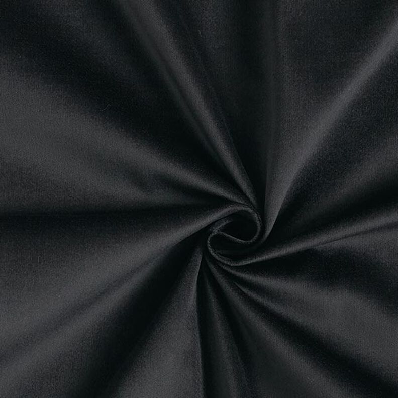 Stretch Velvet Plain Baby Cord – black,  image number 1