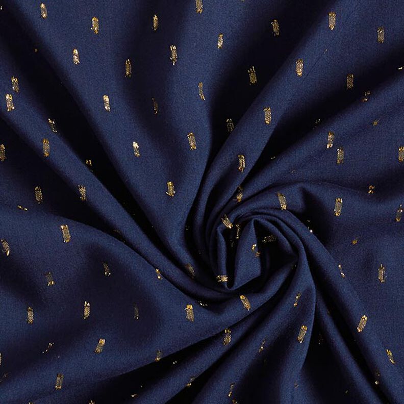 Glitter Droplets Viscose – navy blue,  image number 4