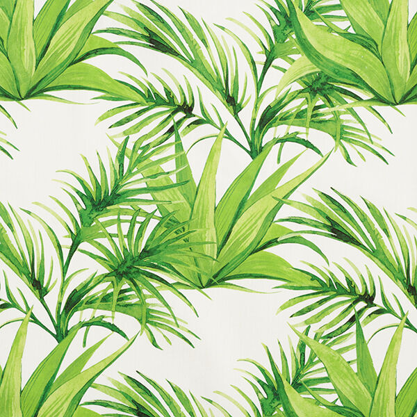 Outdoor Fabric Canvas Tropical Leaves – light green,  image number 1